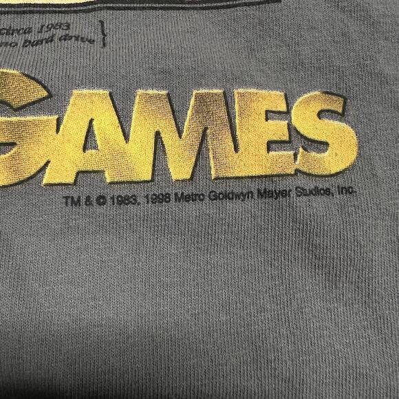 Vintage WarGames Movie Shirt Mens XL Gray 1998 Video Game Release Promo - RARE - Picture 4 of 9